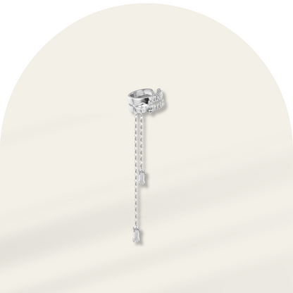 Trendy Diamond Pendant Ear Cuff (One Piece)