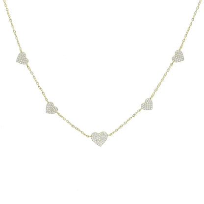 Glimmer Heart Choker OR Y Necklace