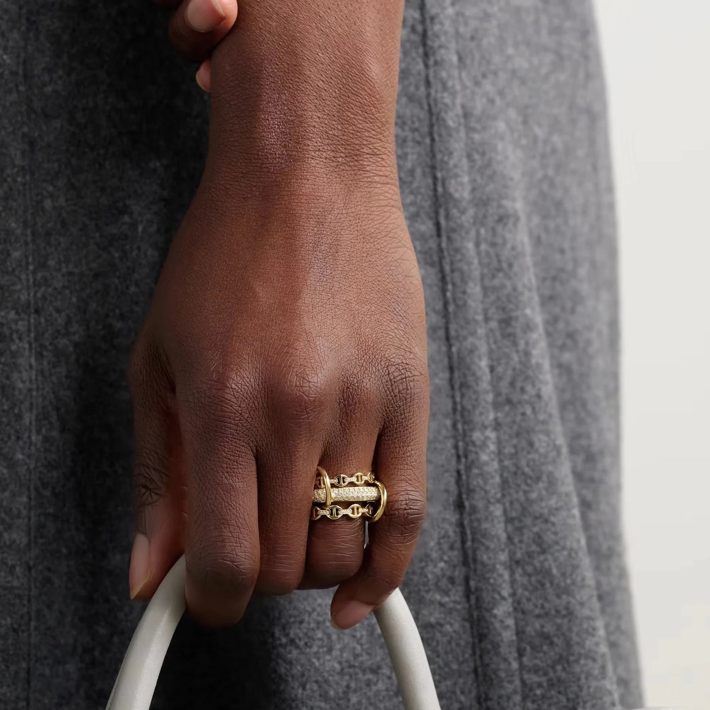 Ethereal Elegance Three Layers Ring