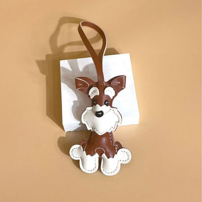 Leather Pup Bag Charms