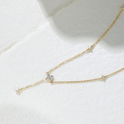 The Celestial Cascade Lariat Necklace