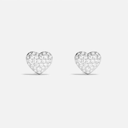 Heartbeat Pave Stud Earrings