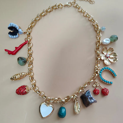 Necklace Multi Pendants Jewelry Statement Bohemian Designer