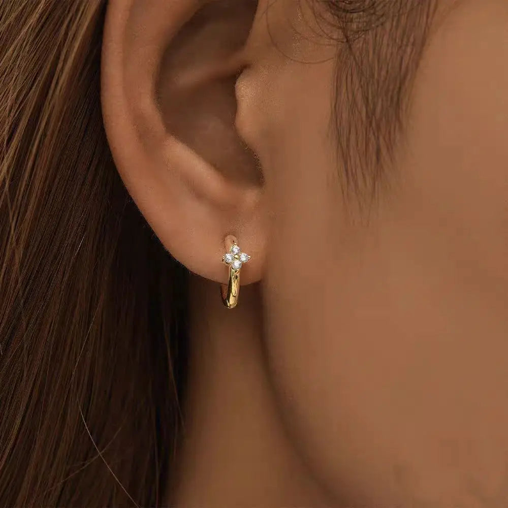 Radiant Alloy Collection Hoop Earrings - Different Sizes