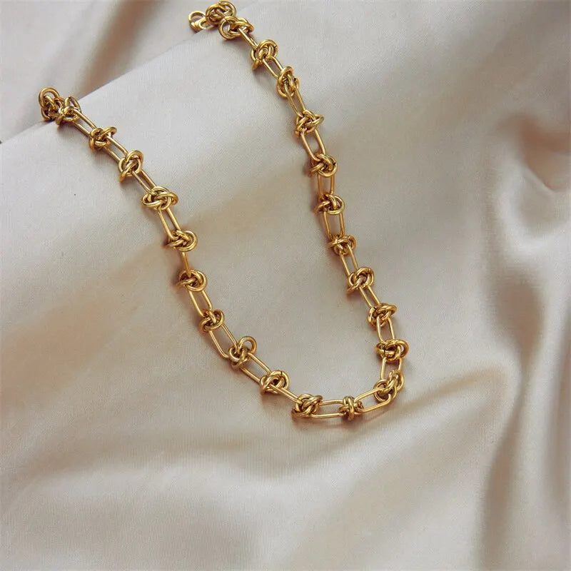 Chunky Gold/ Silver -Tone Necklace