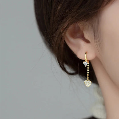 The Heartbeat Pave Drops Earring