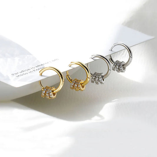 Round Circle Hoop Earrings