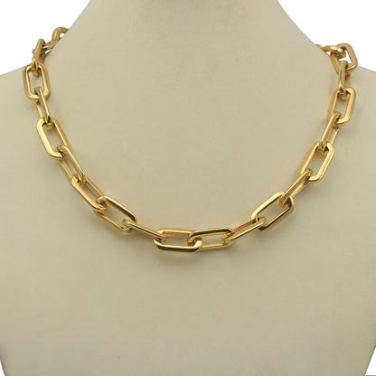 Link Chain Necklace and Bracelet Set