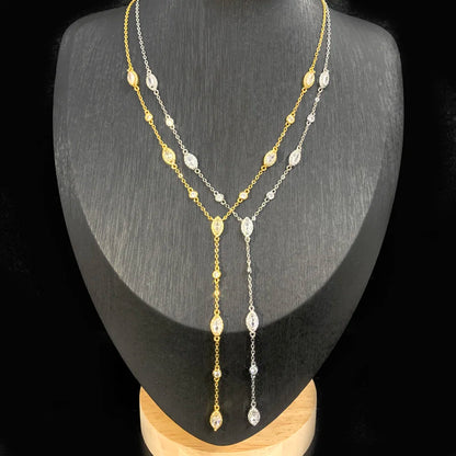 Classic Luster Choker OR Y Necklace