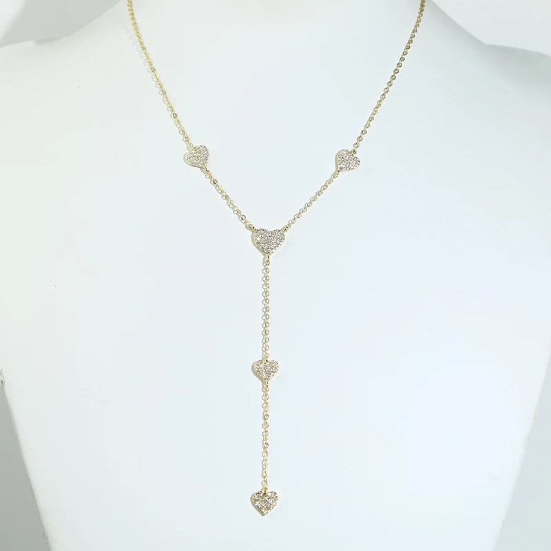 The Glimmer Heart Choker OR Y Necklace