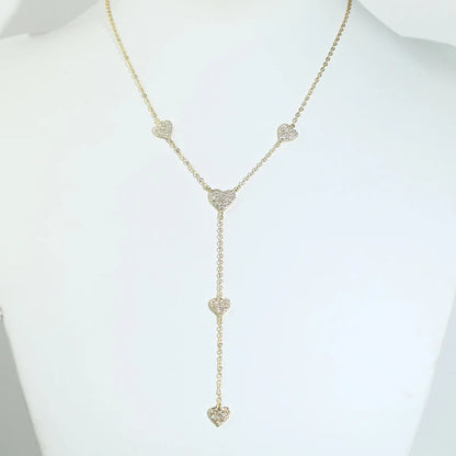 The Glimmer Heart Choker OR Y Necklace