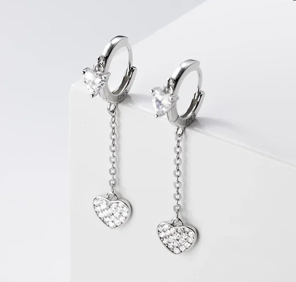 The Heartbeat Pave Drops Earring