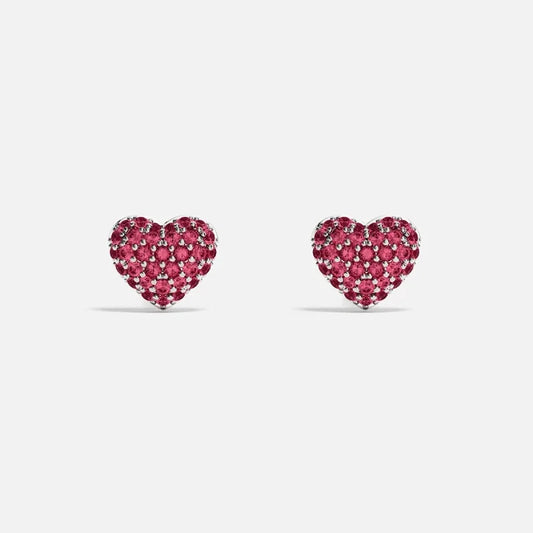 Heartbeat Pave Stud Earrings