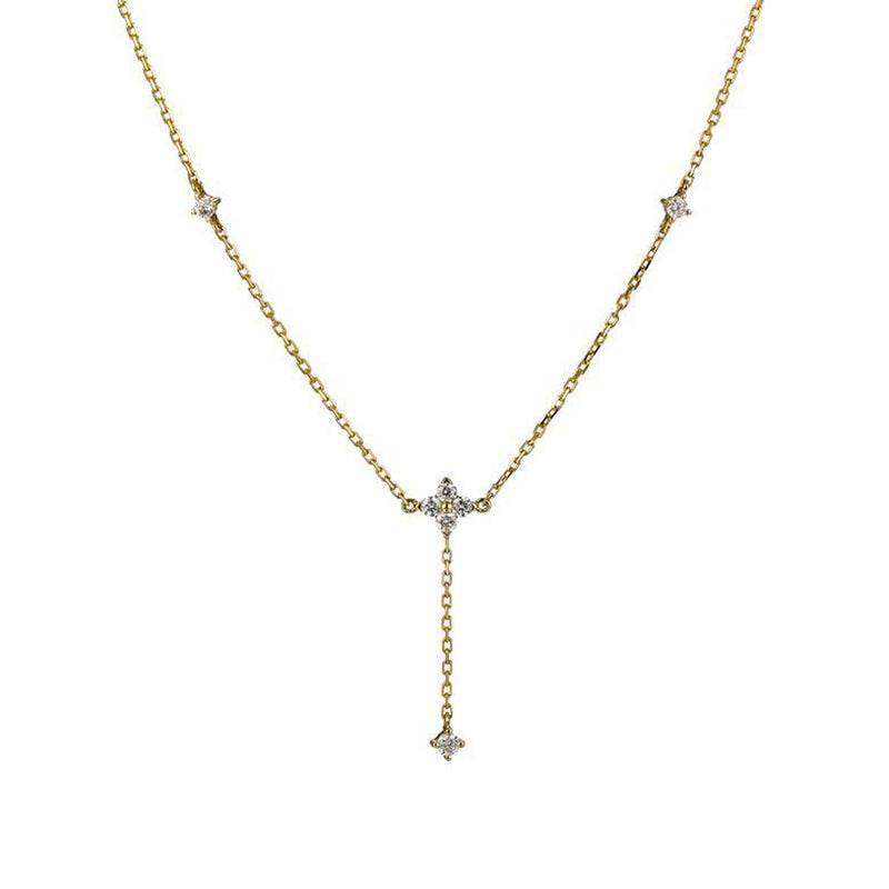 The Celestial Cascade Lariat Necklace