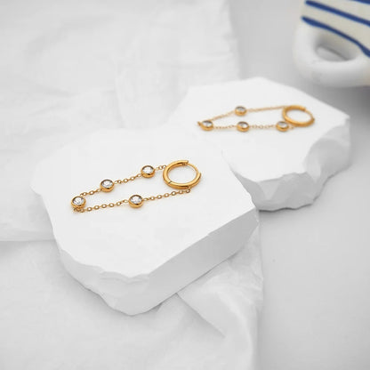 The Cascade Pave Drops Earring