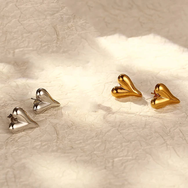 Trendy love Heart Earrings