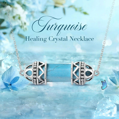 Healing Natural stone crystal pendant Necklace