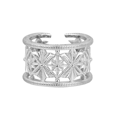 Hollow Eight-pointed Star Ring