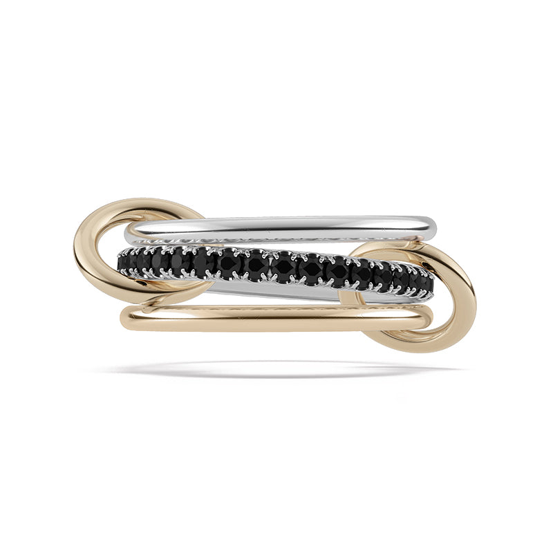 Symphony Stacks Ring - Three Layer Black
