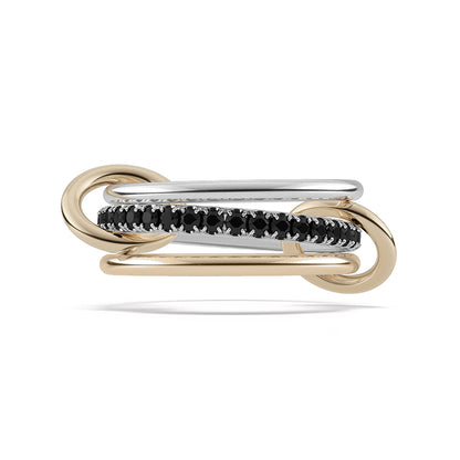 Symphony Stacks Ring - Three Layer Black