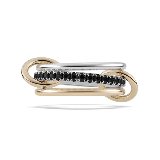 Symphony Stacks Ring - Three Layer Black