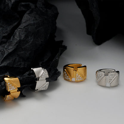 Facet Shimmer Hoop Earrings