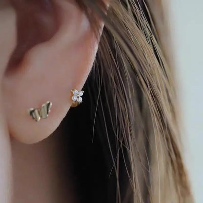 Radiant Alloy Collection Hoop Earrings - Different Sizes