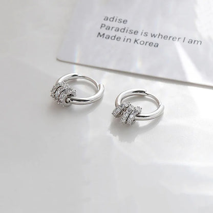 Round Circle Hoop Earrings