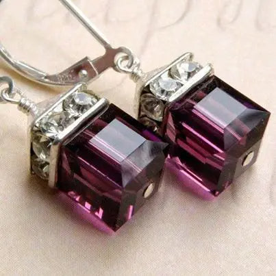 Shining Zircon Hook Dangle Earrings