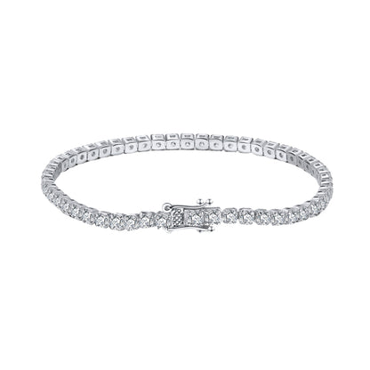 Tennis Cubic 3.0 mm Zirconia Bracelet - Open Box Clasp