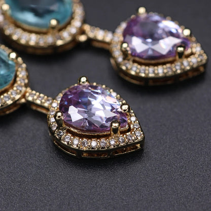 Boho Water Drop Long Earrings