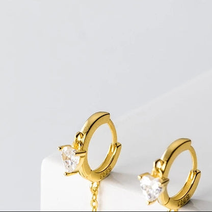 The Heartbeat Pave Drops Earring