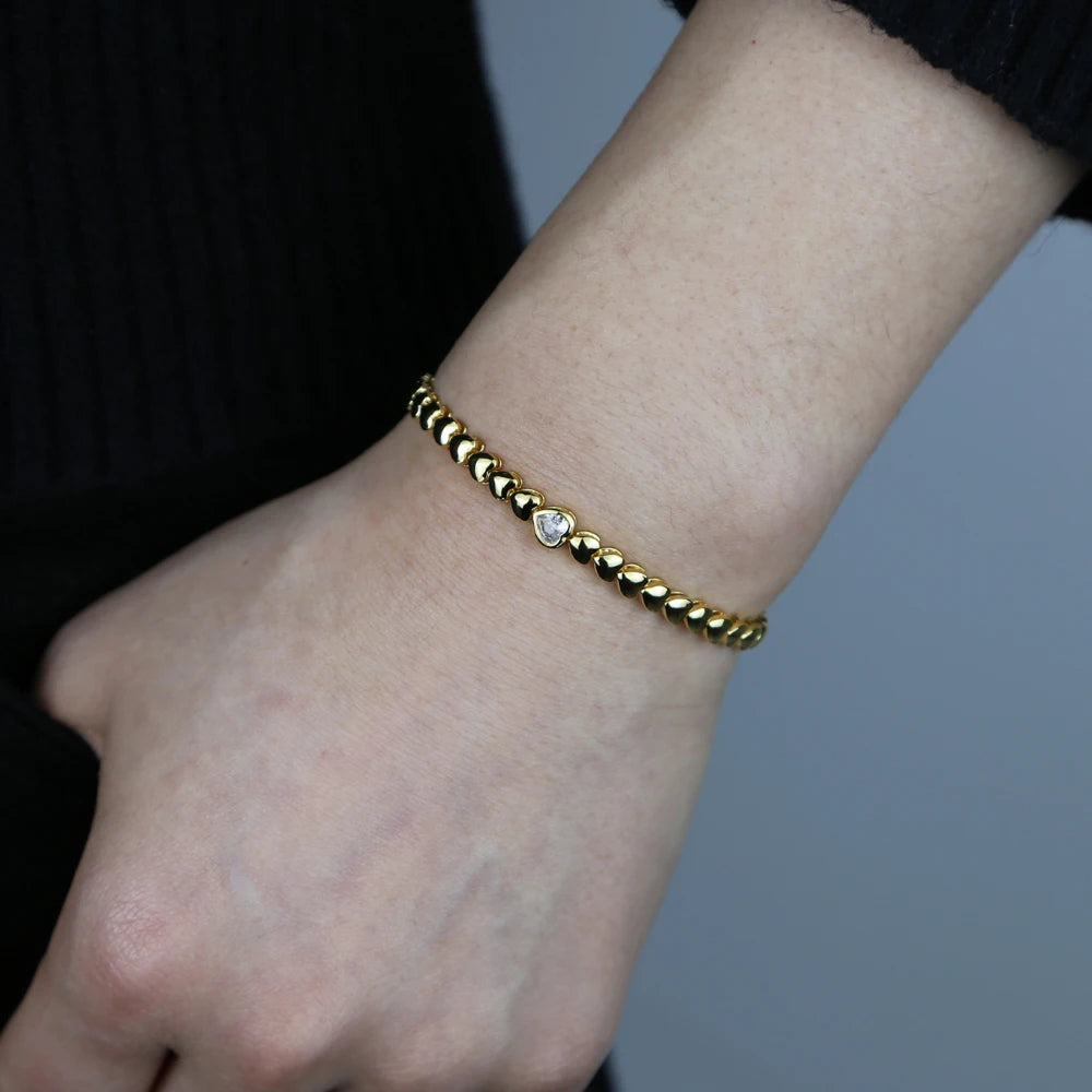 The Glimmer Heart Bracelet