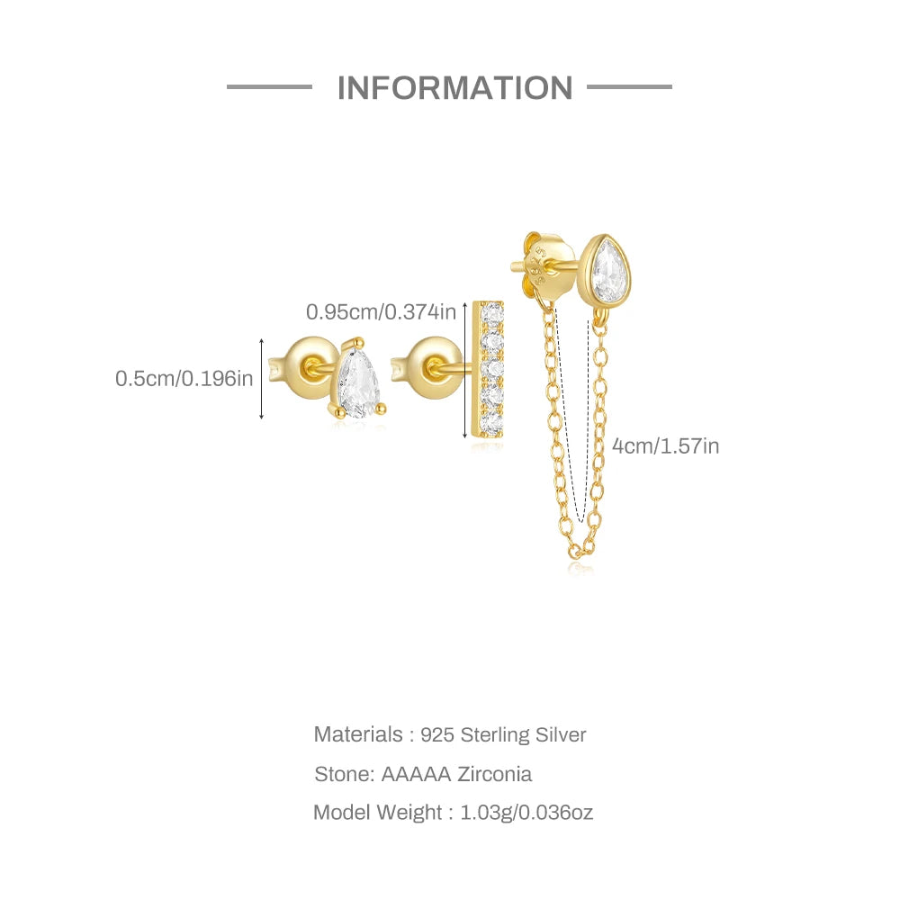 Celestial Dream Trio Earring (Single Ear Stack Set)