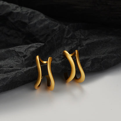 Matte Hoop Ear Cuff ( One Piece )