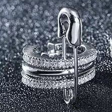 Elegant Safety Pin ear cuff ( One Piece )