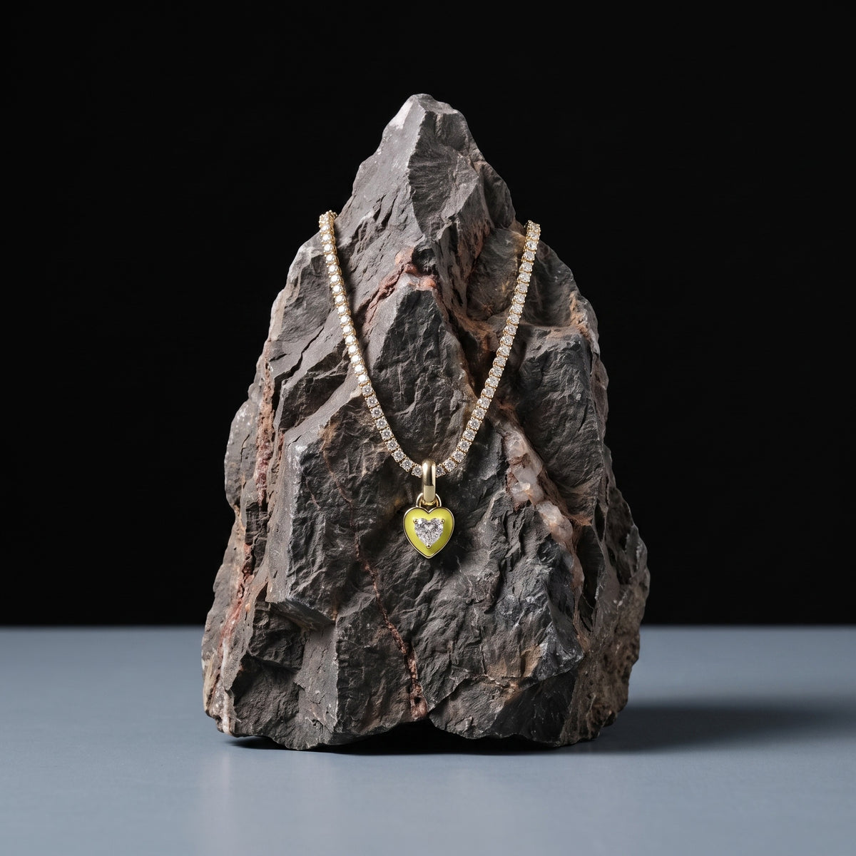 Glamorous Heart Tennis Necklace Collection