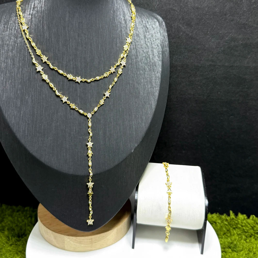 Lumina Choker & Y Necklace