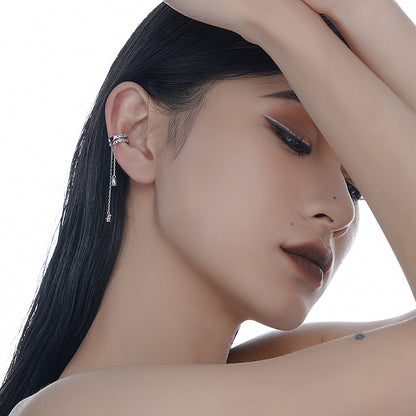 Trendy Diamond Pendant Ear Cuff (One Piece)