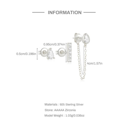 Celestial Dream Trio Earring (Single Ear Stack Set)