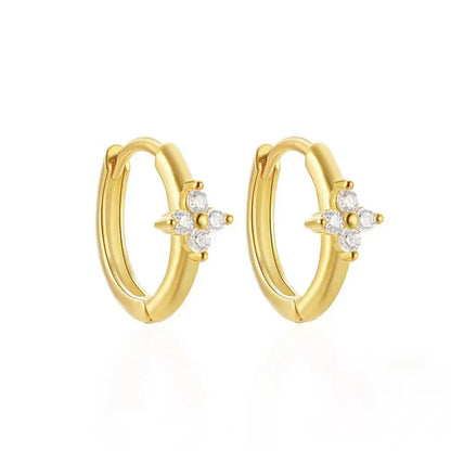 Radiant Alloy Collection Hoop Earrings - Different Sizes