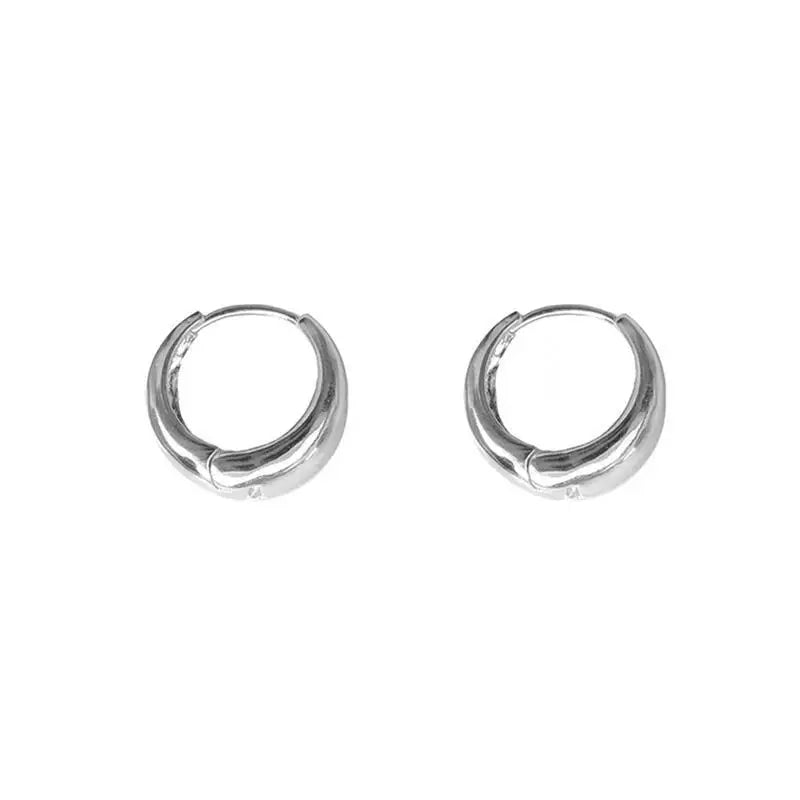 Minimalist Simple Geometric Hoop Earrings - Small Size