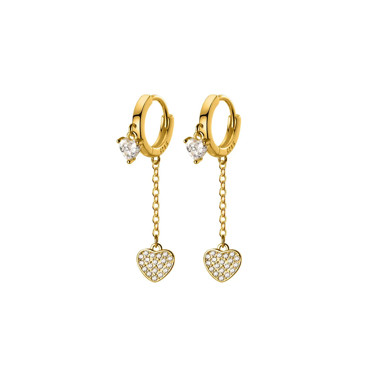 The Heartbeat Pave Drops Earring
