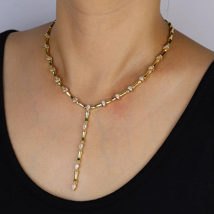 The Radiant Links Y Necklace