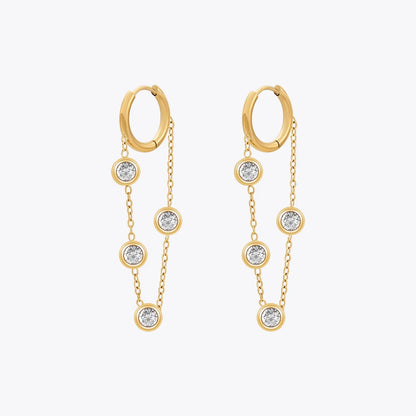 The Cascade Pave Drops Earring