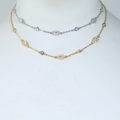 Classic Luster Choker OR Y Necklace