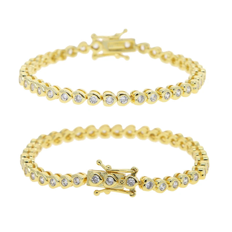 Glimmer Heart Tennis Bracelet