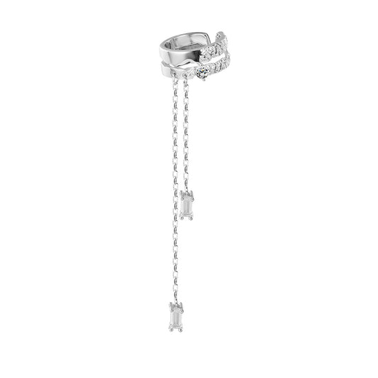 Trendy Diamond Pendant Ear Cuff (One Piece)