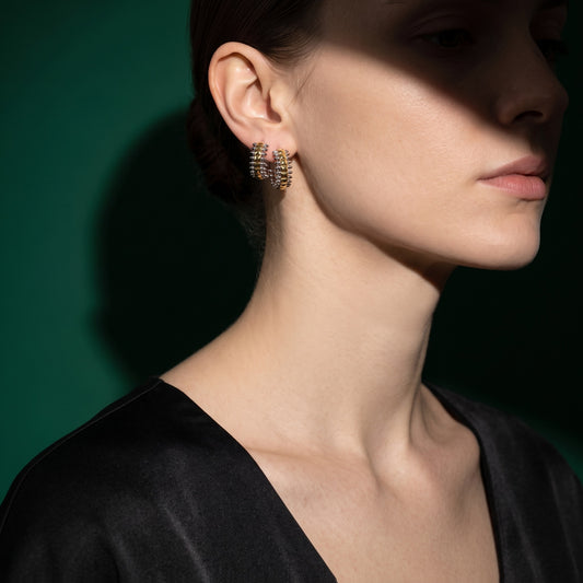 Elegant Infinity Hoop Earring