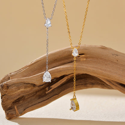 Celeste Drop Y Necklace